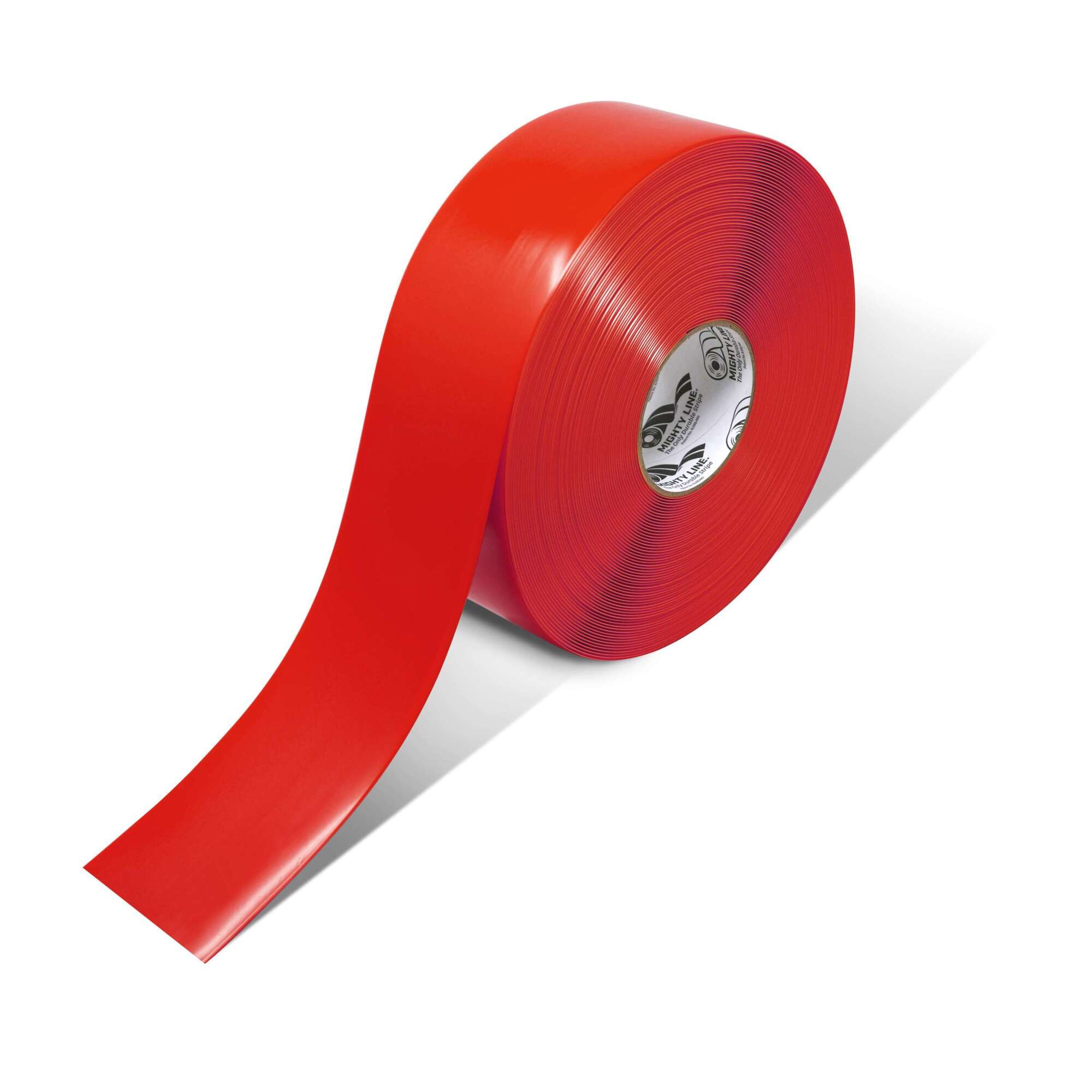 Mighty Line Solid Color Floor Tape — 3in. x 100ft., 50 Mil, Vinyl, Red, Model# 3RR